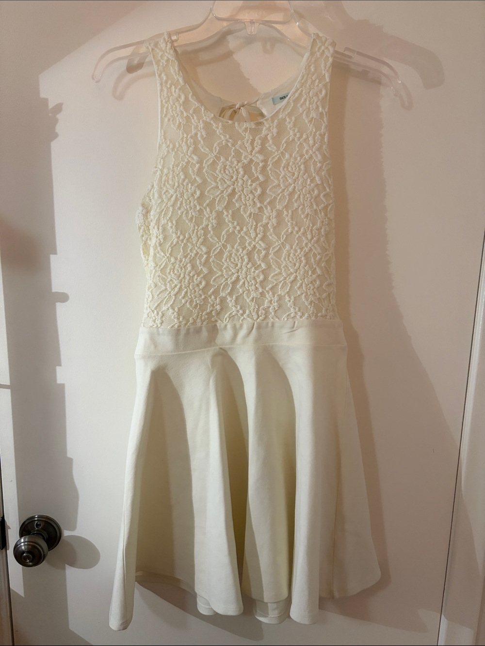 Kimchi Blue/Urban Outfitters Ivory Lace Skater Dress